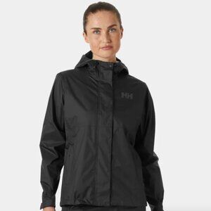 NWOT Helly Hansen Women’s Loke Rain Jacket 2.0 Black Size Medium